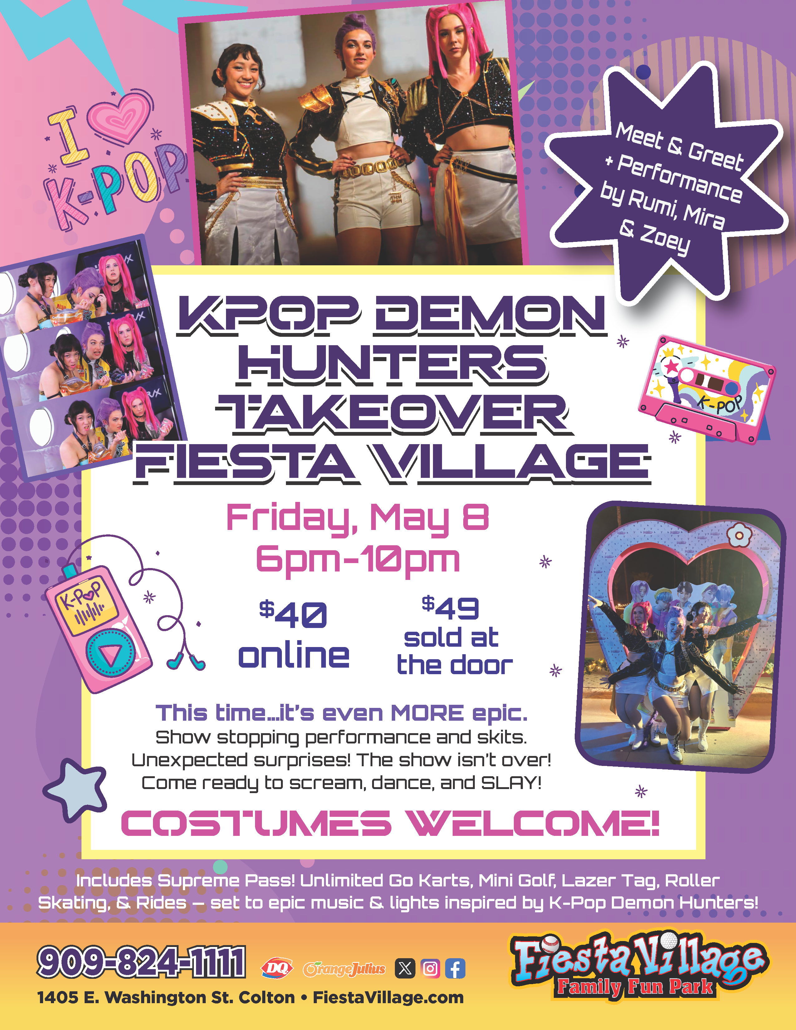 KPOP Demon Hunters Takeover flyer 6- May 8 SB County